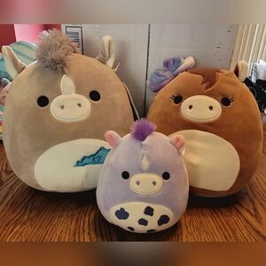 Squishmallows Horse Bundle Of 3